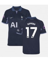 Tottenham Hotspur Cristian Romero #17 Venkovní Dres 2023-24 Krátký Rukáv